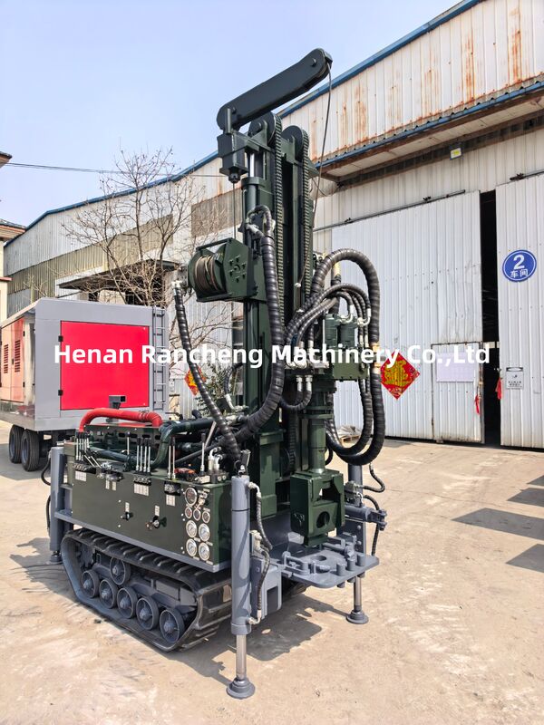 RCF150S Crawler Mounted Rotary Water Well Drilling Rig with 150 Meter Drilling Depth and 42KW Diesel Engine