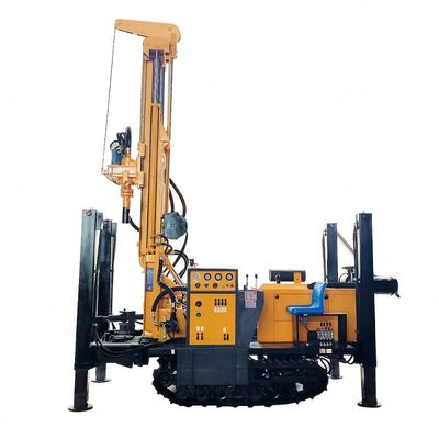 200m Crawler-montierte pneumatische Wasserbohrmaschine 58 kW Dieselmotor
