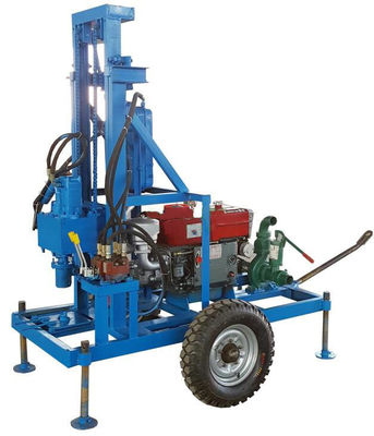 150m Tiefe Portable Bohrgerät 22Hp / 16.2Kw Dieselmotorleistung