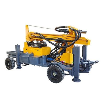 Wasserbohrmaschine mit Radmontage 260m Tiefe 70KW Dieselmotor