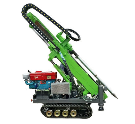 Gummi-Crawler montiert Solar-Pile-Treiber 25HP Dieselmotor 30m Piling Tiefe