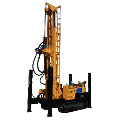 400m Tiefe Stahl Crawler Montierte Wasserbohrmaschine 92KW Yuchai Motor