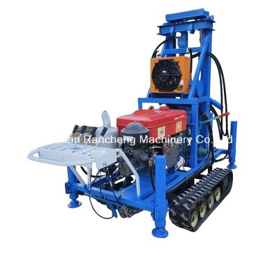 Gummikrawler-Bohrmaschine für Wasserbohrungen 150 m Tiefe 50 mm Bohrdia