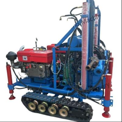 Hydraulischer Crawler 160m Bohrloch Bohrbrunnen Wasser Bohrbohranlagen Maschine mit 35HP Motor