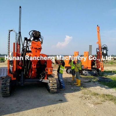 20 - 100m Tiefe Crawler Hydraulischer Solarstapel Treiber mit 7000N.M Drehmoment