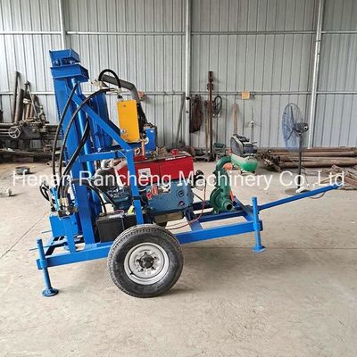 150 m tiefe hydraulische Wasserbohrmaschine mit Schlag- und Drehmaschine
