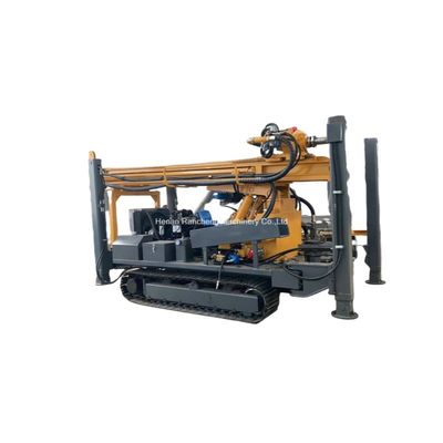 Hydraulische Bohrmaschine 400 m Tiefe für das Bohren von Harten Gestein, Gummikrawler, Wasserbohranlage