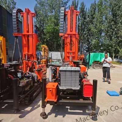 200m Dth Schlammbohranhänger Montierte Wasserbohranlage mit 45kw Diesel