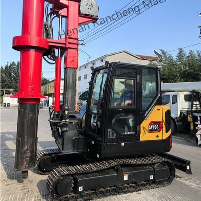 10m Depth Mini Hydraulic Rotary Piling Rig Kubota Diesel Engine 9.3T Weight
