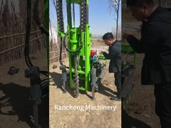 Gummi-Crawler montiert Solar-Pile-Treiber 25HP Dieselmotor 30m Piling Tiefe