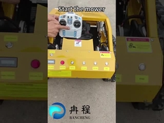 Crawler-Typ Vierrad-Hybrid-Fernsteuerung Rasenmäher 20 mm-180 mm Schneidhöhe